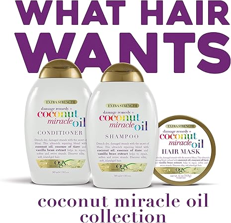 Ogx Extra Strength Damage Remedy + Coconut Miracle Oil Hair Mask, 138g