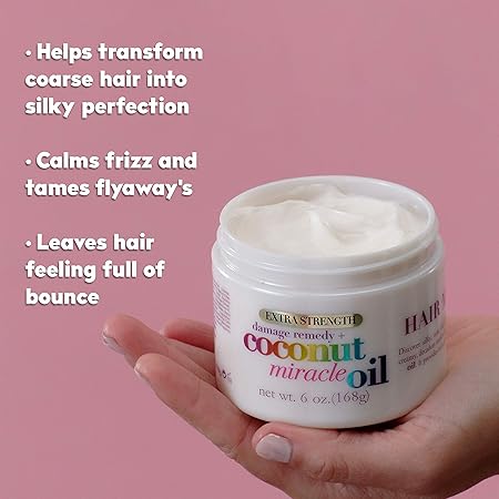 Ogx Extra Strength Damage Remedy + Coconut Miracle Oil Hair Mask, 138g