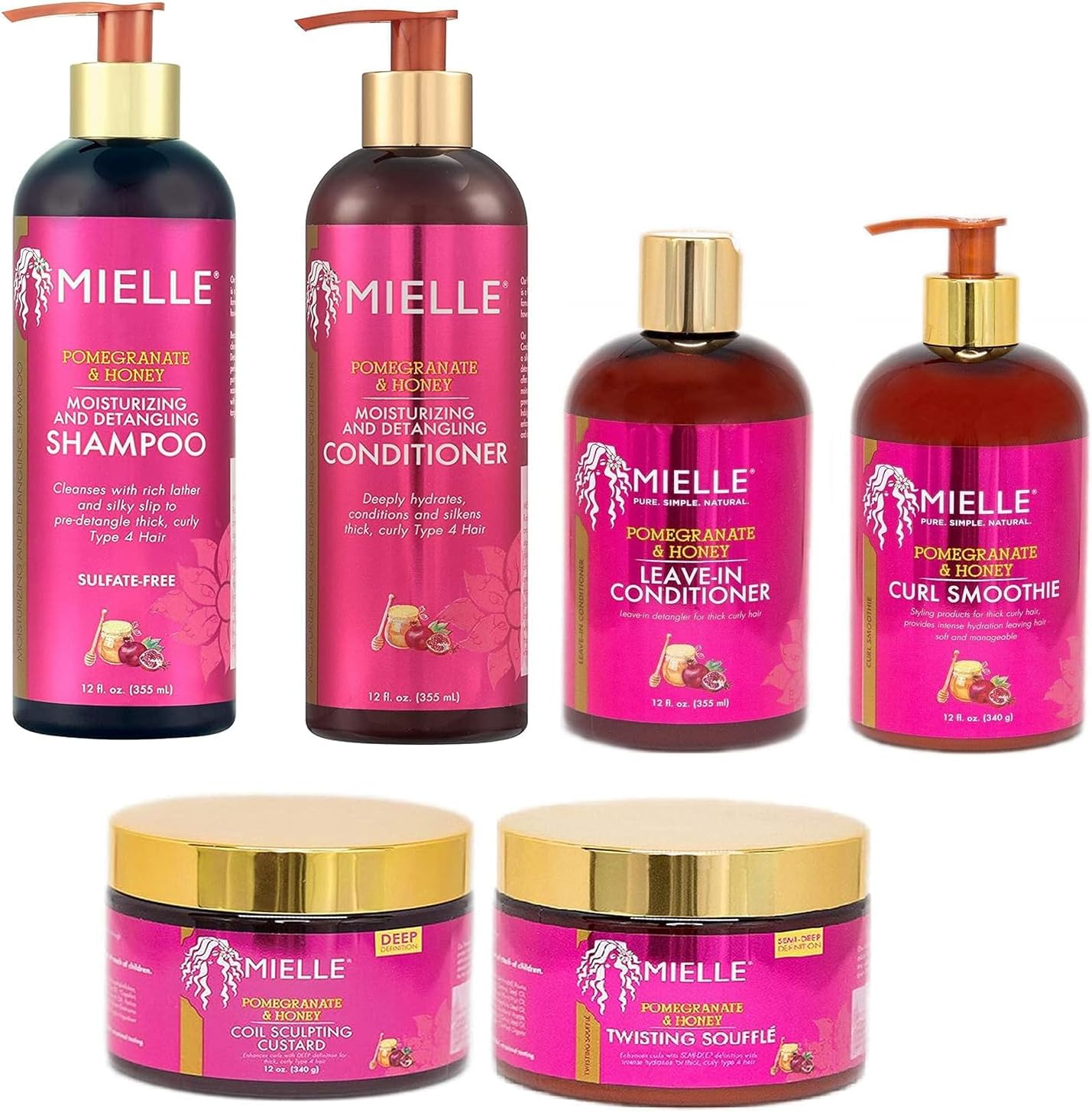 Mielle Organics POMEGRANATE & HONEY 6PCS SET