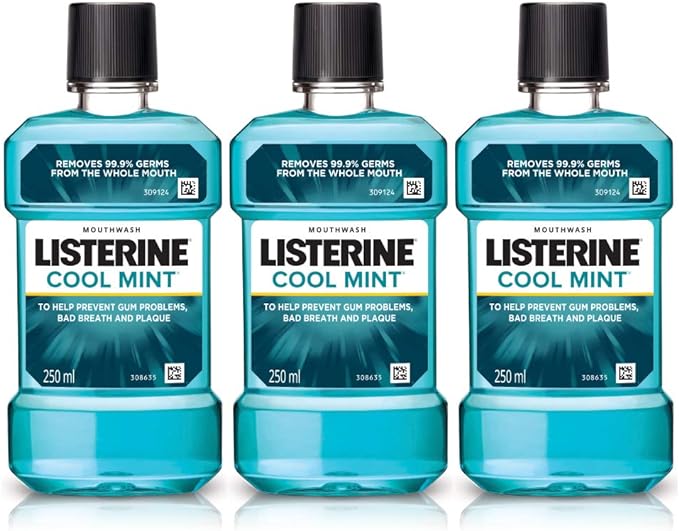 Listerine Cool Mint Mouth Wash, 250ml X 3PACK