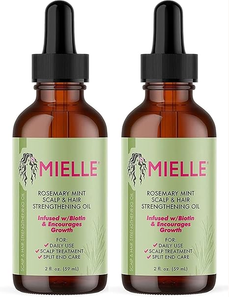 Mielle Organics Rosemary Mint Growth Oil, 2oz (Pack of 2)