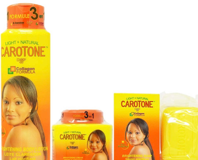 Carotone skin combo set of 3, lotion 500ml + cream 300 ml + soap