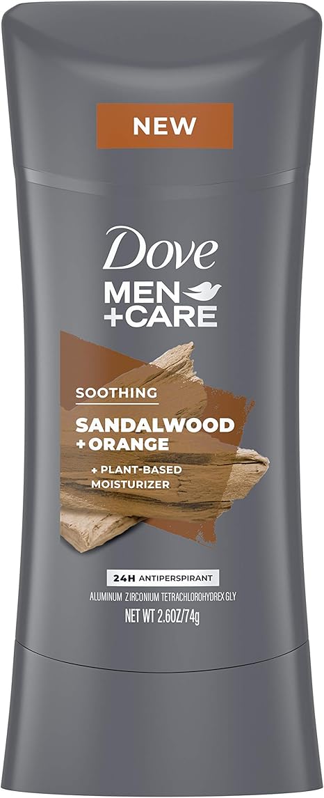 Dove Men+Care Antiperspirant Deodorant Antiperspirant Sandalwood + Orange Natural Inspired Deodorant for Men 74g