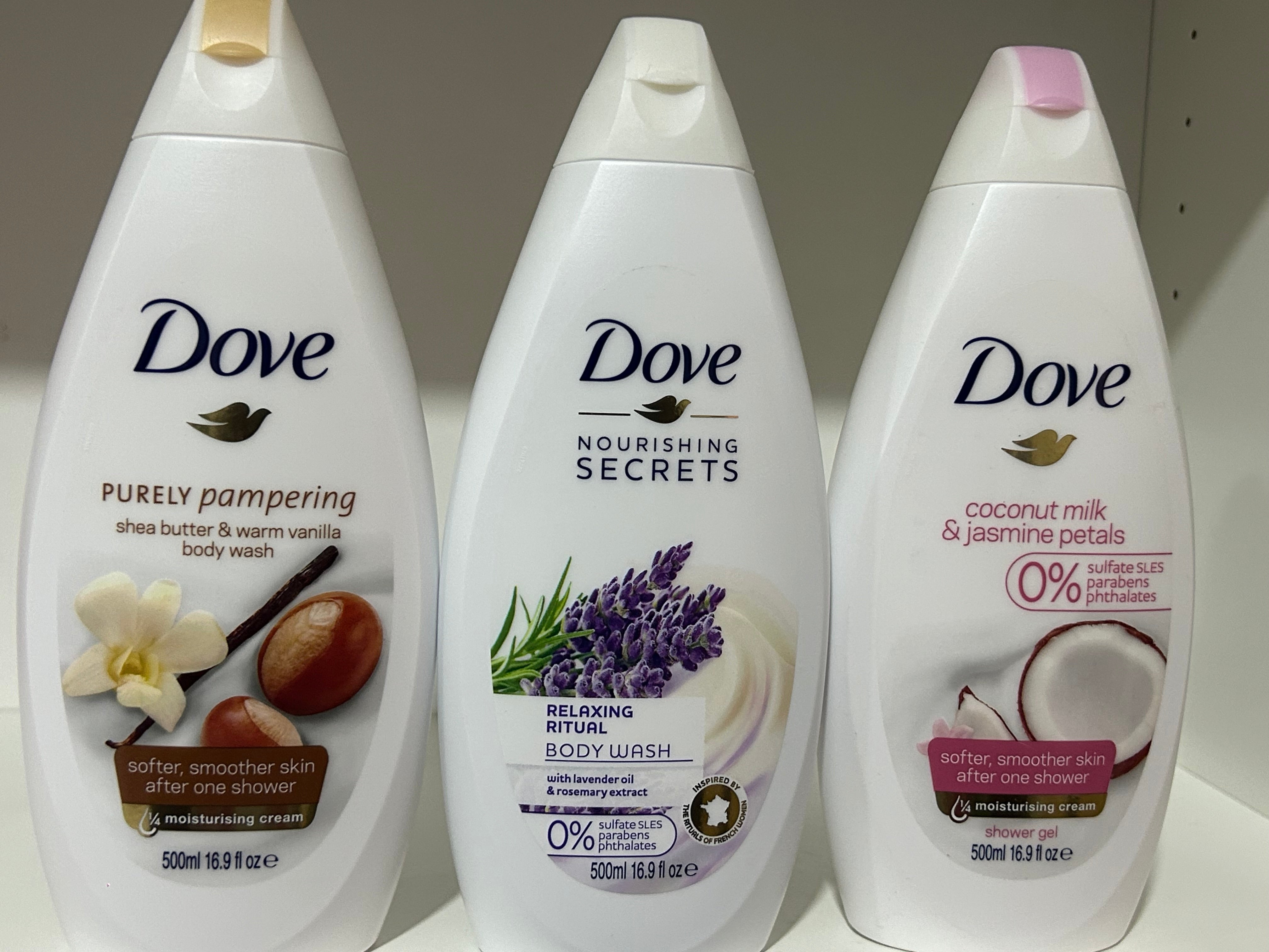 Dove body wash