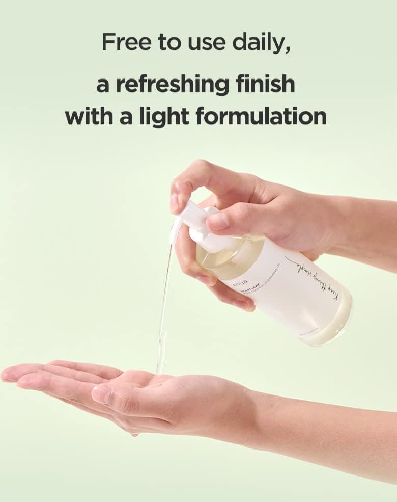 ANUA Heartleaf Pore Control Oil, Korean Facial Cleanser, Daily Blackhead Removal, 6.76 fl oz (200 ml)