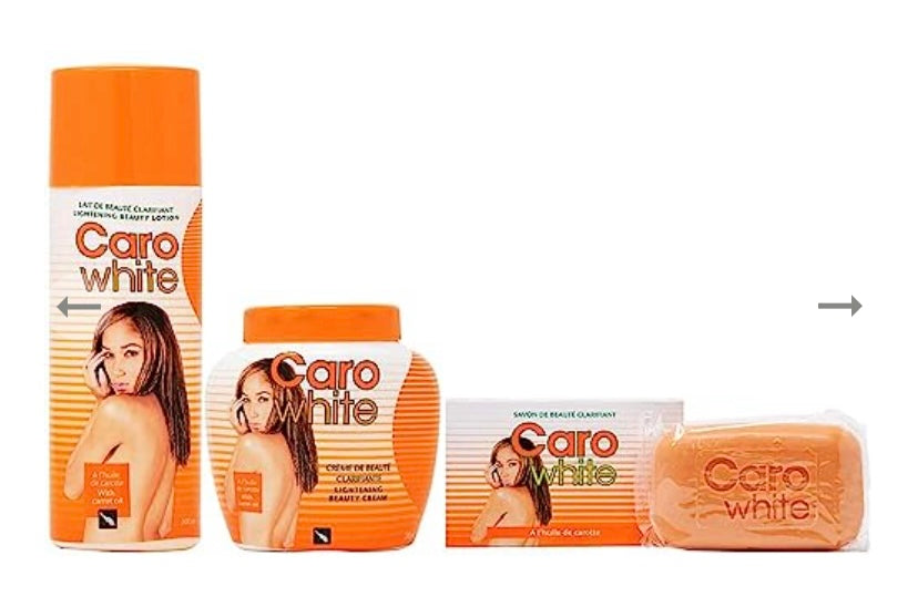 Caro white combo set of3 , lotion 500ml+ cream 300ml + soap