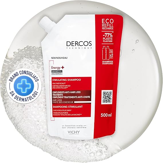 VICHY Dercos Energy+ Stimulating Shampoo Refill 500 ml