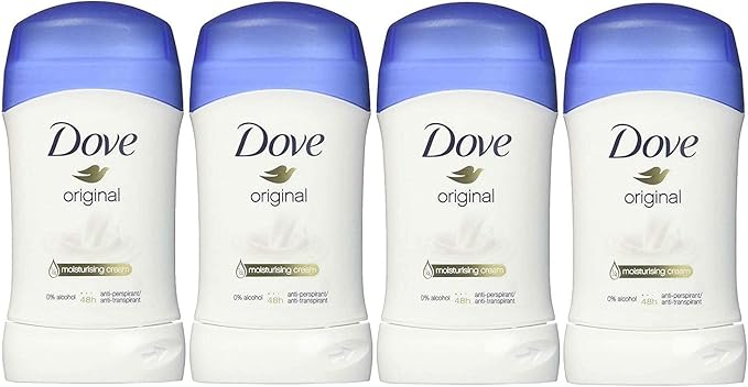 Dove Original, Antiperspirant & Deodorant Stick, 1.4 Oz/40 Ml (Pack of 4)