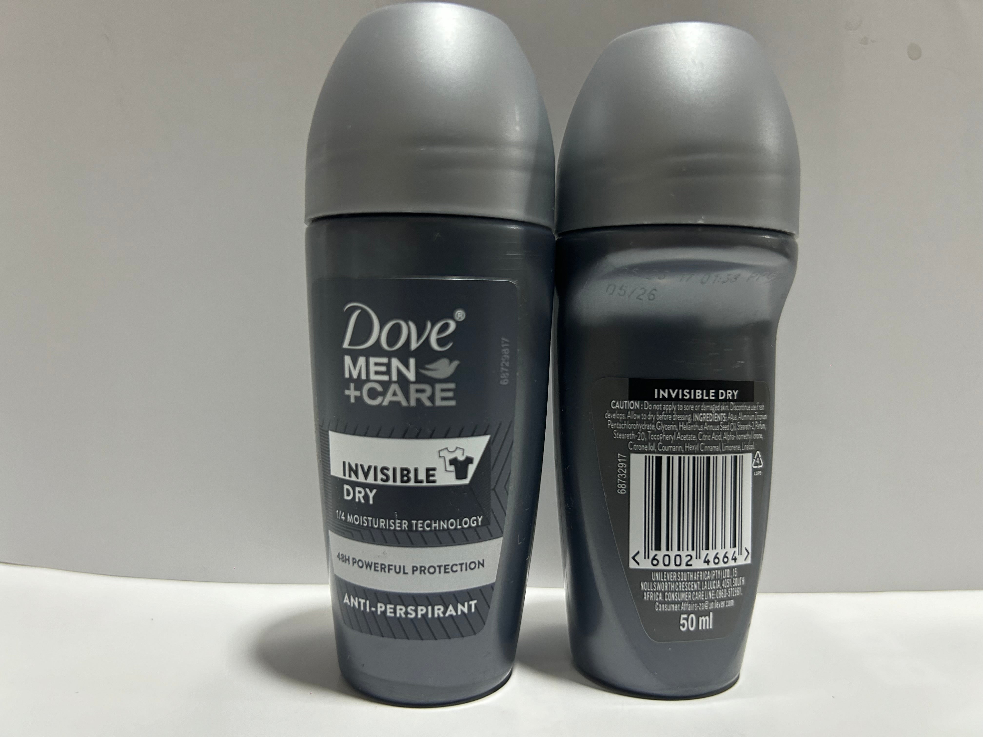 Dove Men invisible dry Roll-On Deodorant (2x 50 ml) by Dove