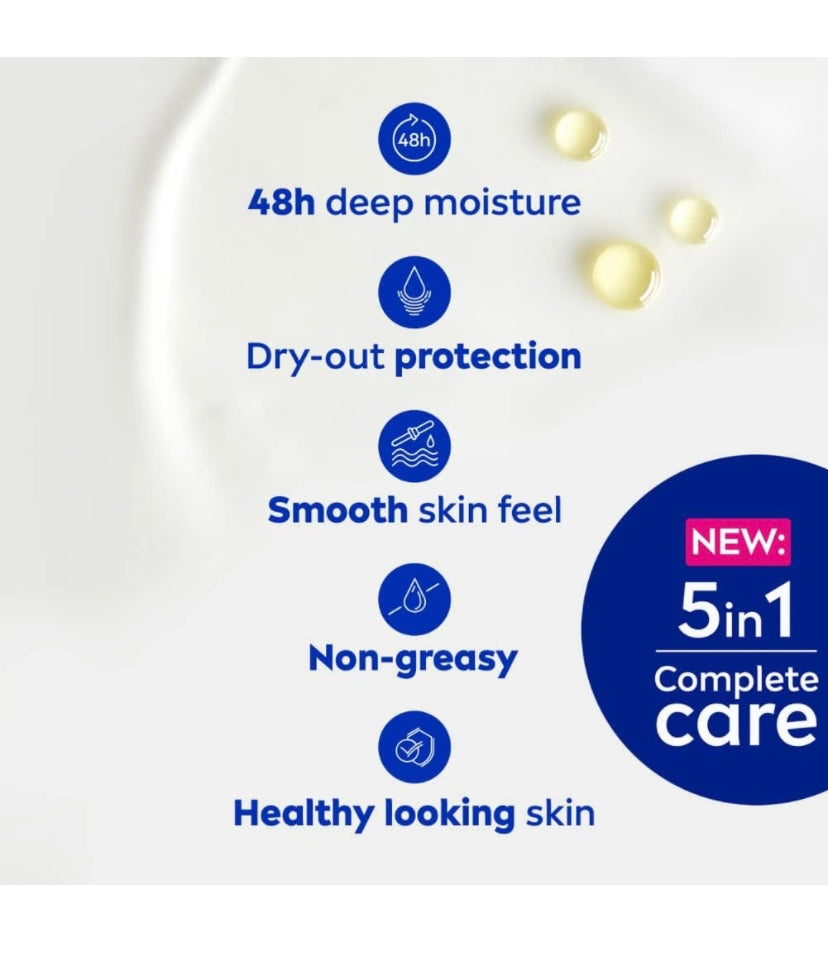 NIVEA Body Milk, Shea Smooth, 400ml, pack of 1