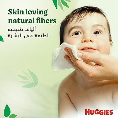 Huggies Natural Baby Wipes, Aloe Vera Wipes, 10 Pack x 56 Wipes (560 Wipes)