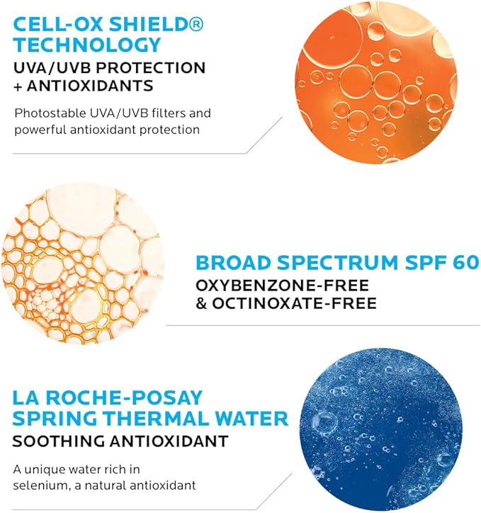 La Roche-Posay Anthelios Melt-In Sunscreen Milk Body & Face Sunscreen Lotion Broad Spectrum SPF 60, Oxybenzone Free, Oil-Free Sunscreen, Water Resistant