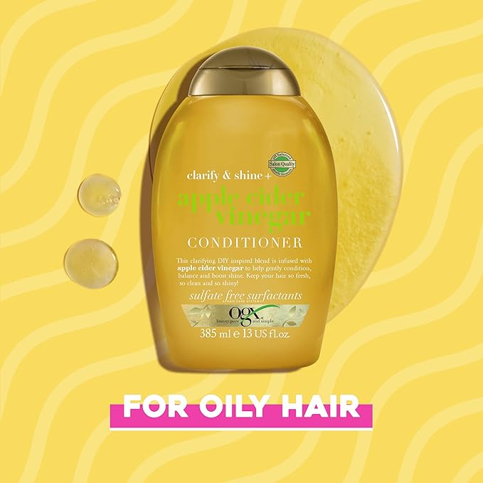 OGX, Conditioner, Clarify & Shine+ Apple Cider Vinegar, 385ml