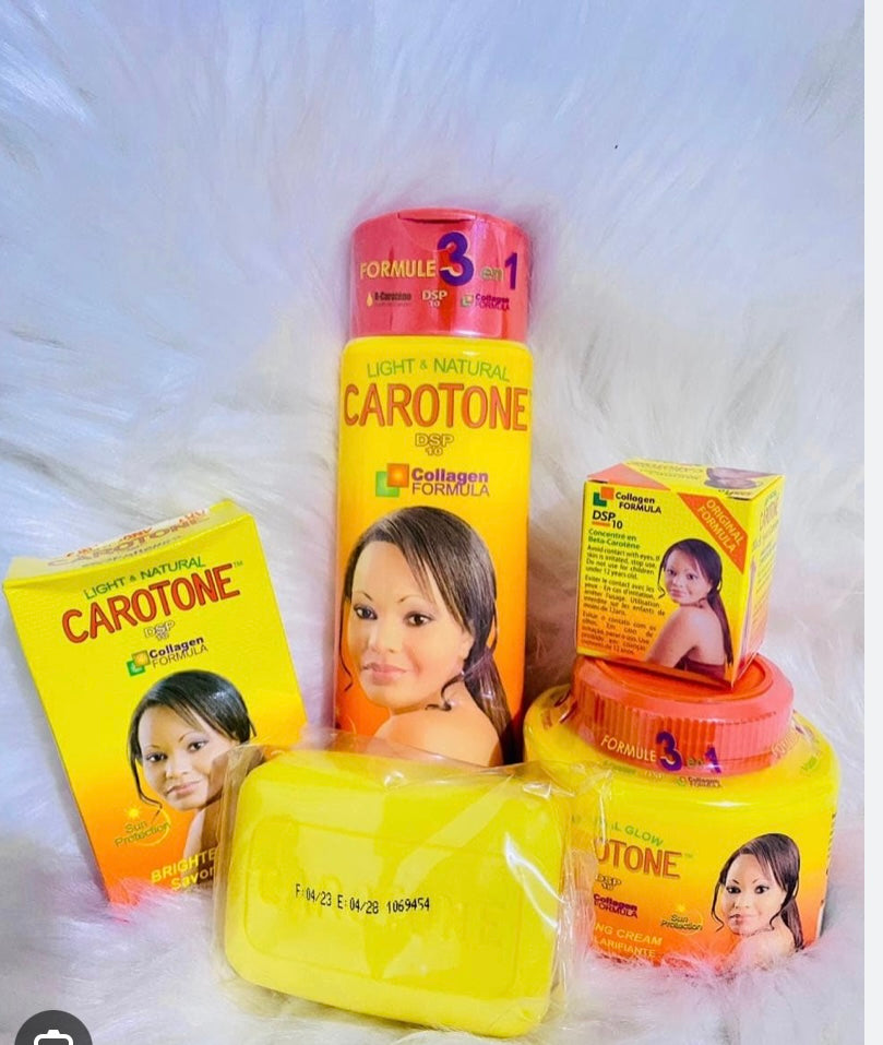 Carotone Combo set of 4 , lotion 500ml + lotion 300 ml + soap+ Bsc facial cream