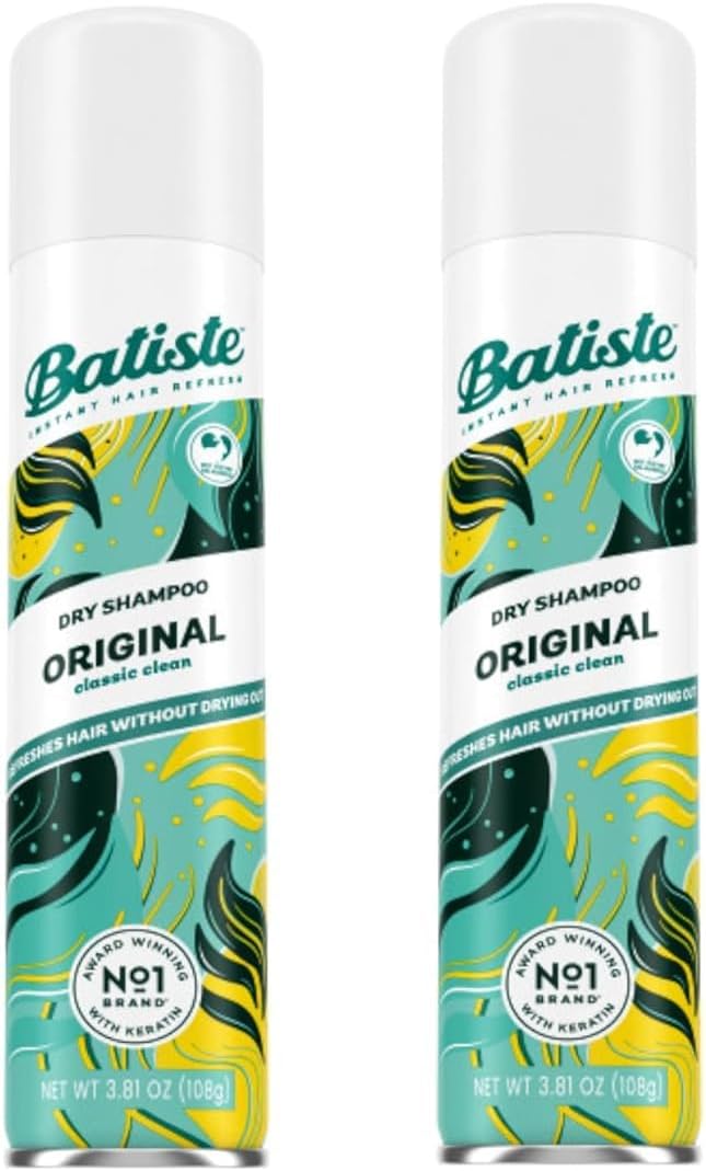 Batiste Instant Hair Refresh Clean and Classic Original Dry Shampoo 200 ml X pack of 2