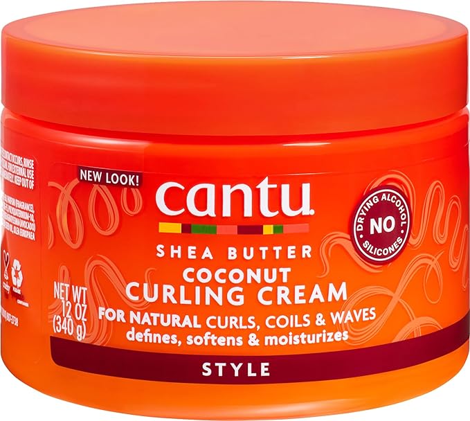 Cantu Shea Butter For Natural Hair Coconut Curling Cream, (340g)