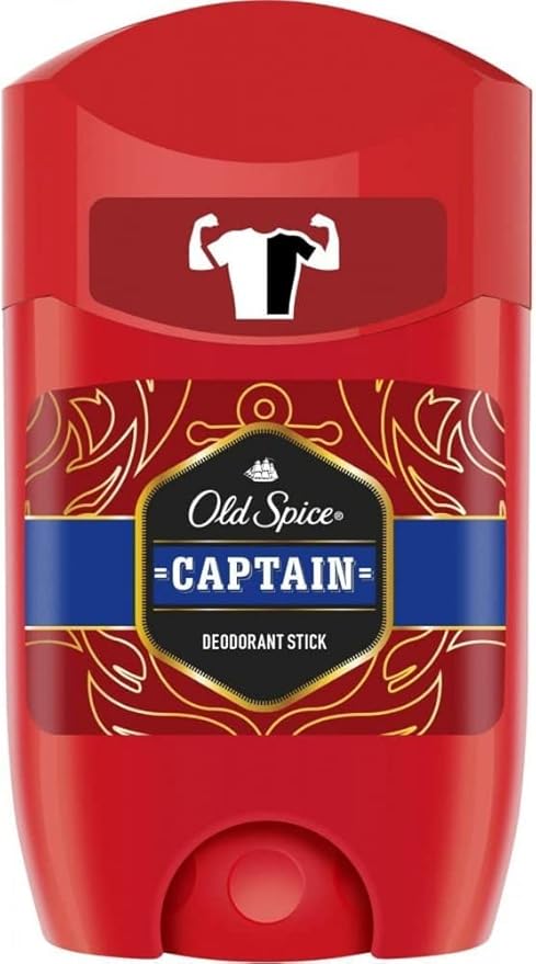 Old Spice Captain Deodorant Stick For Men, 3 x 50 ml