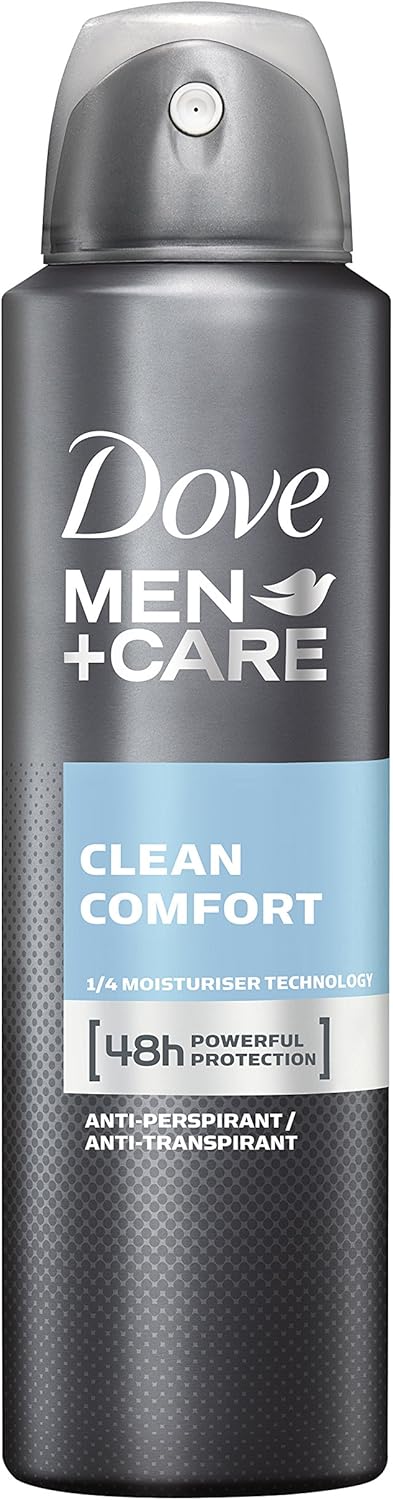 Dove Men+Care Antiperspirant Deodorant Spray Clean Comfort Protect Sweat & odor250 ml Pack of 3