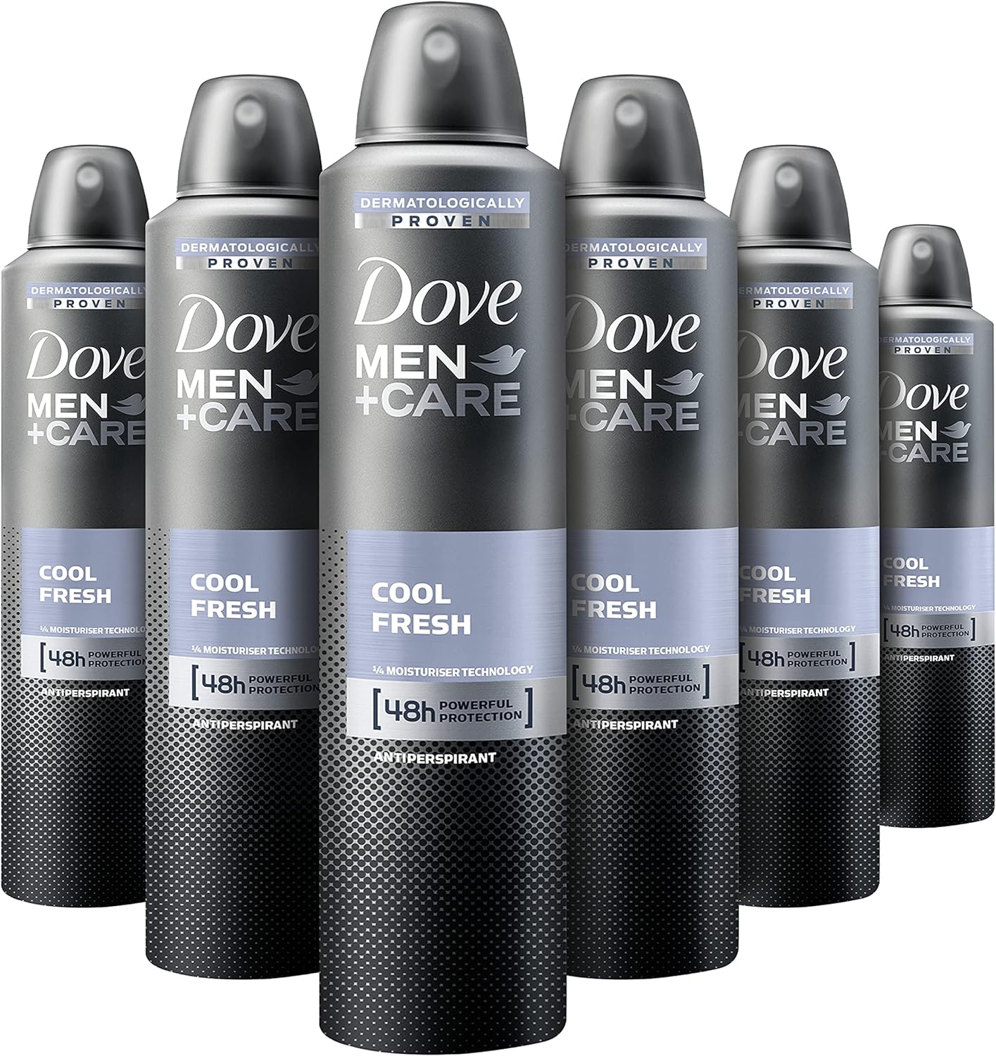 Dove Cool Fresh Anti-Perspirant Deodorant Aerosol for Men 250 ml - Pack of 6