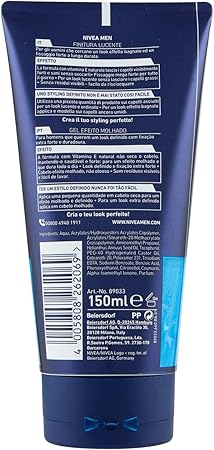 NIVEA Gel Aqua Tube 6 Mega Strong Gel 150 Ml. Hair Gel