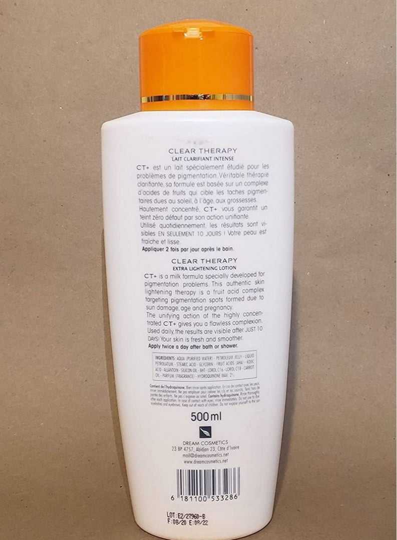 Clear Therapy Extra Lightening Lotion With Carrot Oil - 500Ml