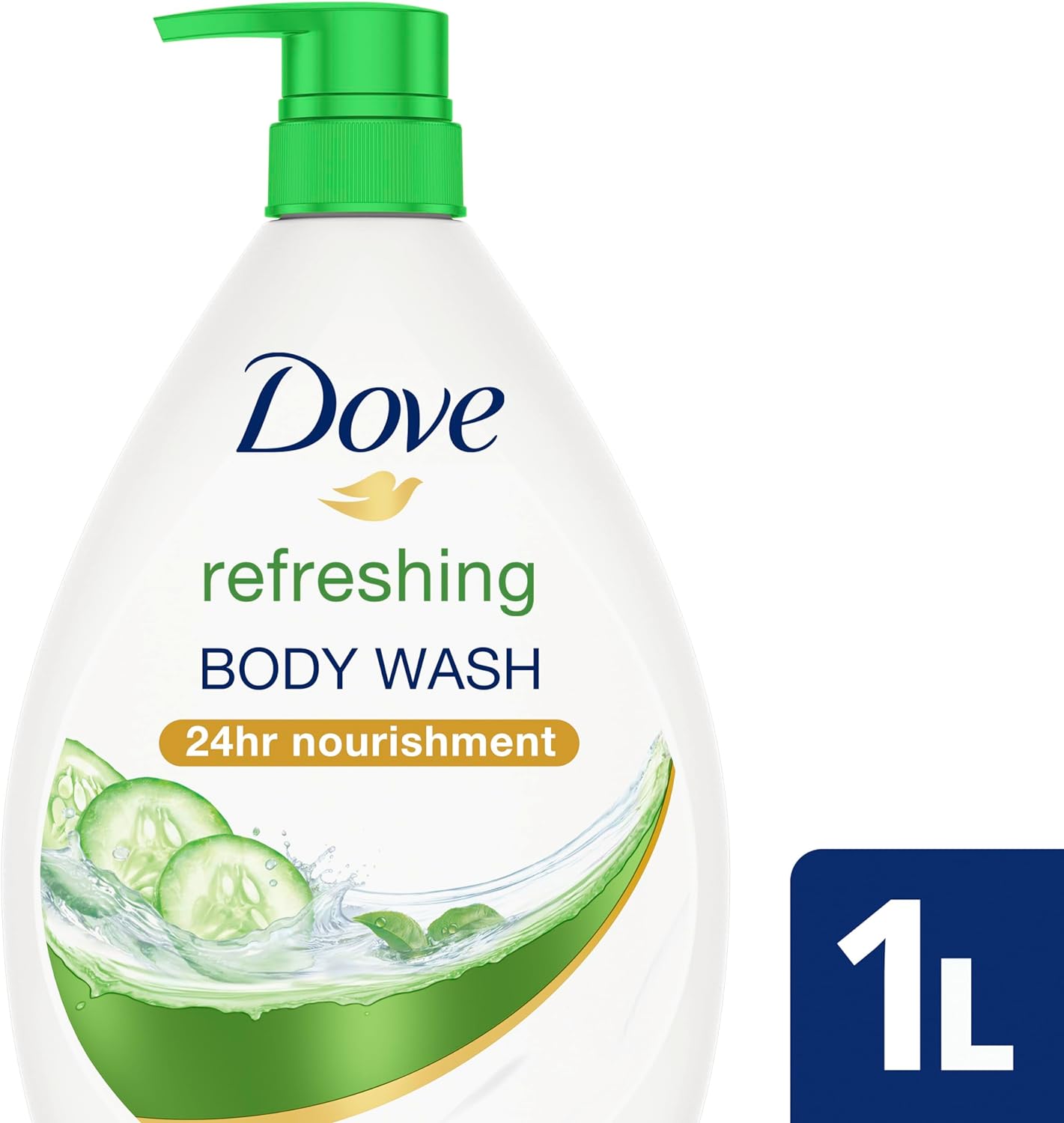 Dove Go Fresh Touch Body Wash, Cucumber and Green Tea, 33.8 Ounce (1 Liter) International Version