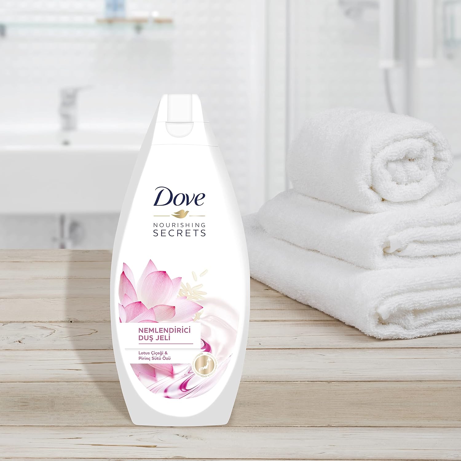 Dove Nourishing Secrets Glowing Ritual Shower Gel Body wash With Lotus Flower Extract And Rice Milk, 500ml Pack of 3, Pink