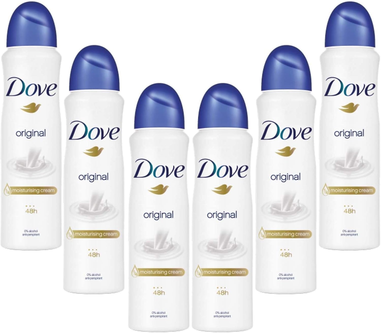 Dove Original Spray Anti-Perspirant Deodorant 250ml Case of 6