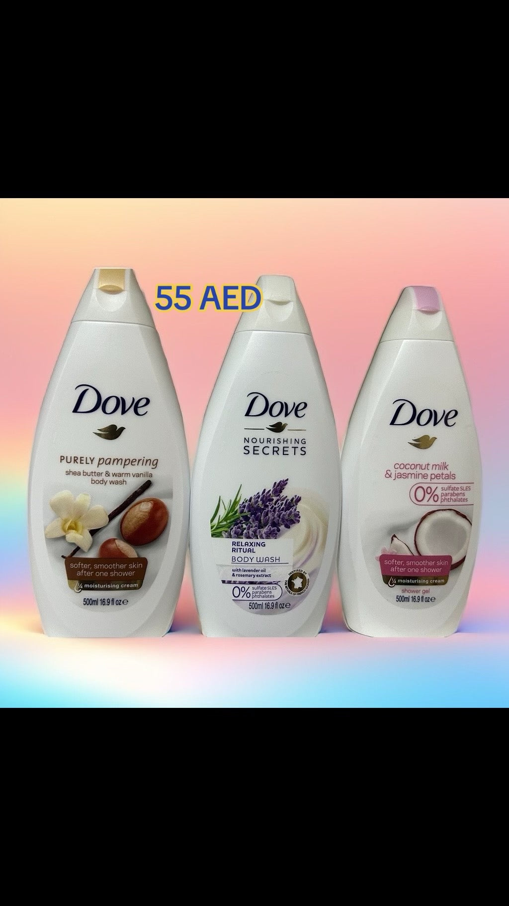 Dove body wash