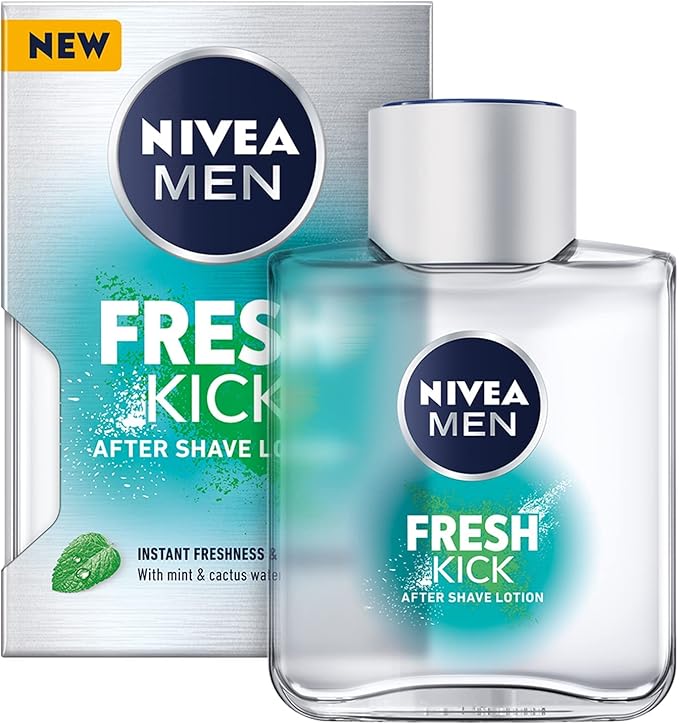 NIVEA MEN After Shave Lotion, Fresh & Cool Mint Extract, 100ml