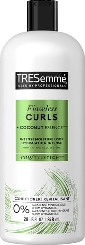 TRESemmé Flawless Curls Conditioner Deep Conditioner for Curly Hair Flawless Curls Curl Hydration Deep Conditioner Provides Optimal Curl Hydration 28 oz