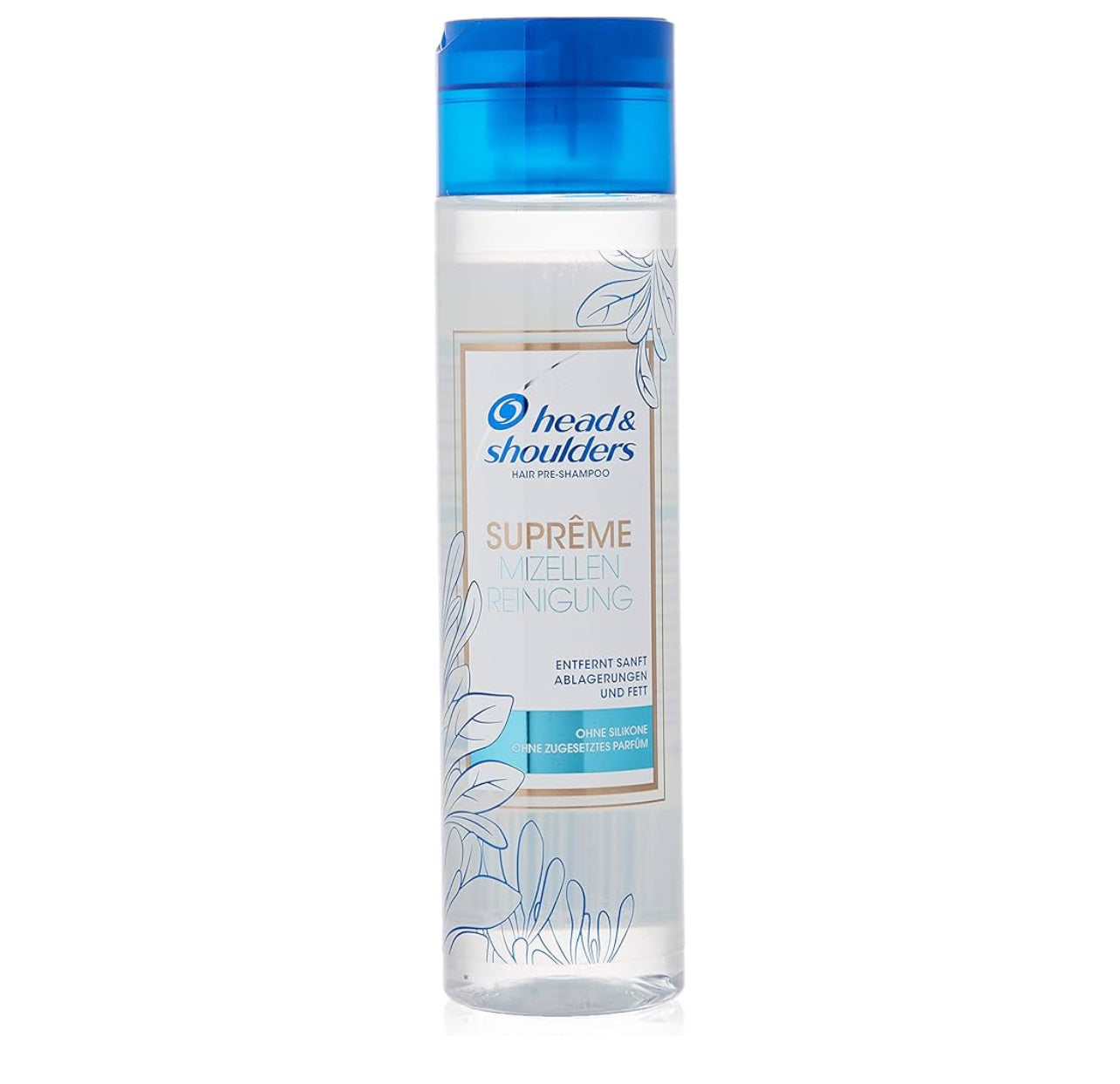 Head & Shoulders Suprême Micellar Cleansing Hair Pre-Shampoo, Silicone 250 ml, No Added Perfume, Silicone Perfume Micellar Water, Hair Care for Women