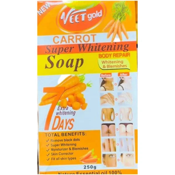 Veet Gold Carrot Super Whitening Soap