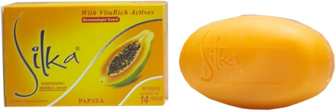 SILKA - Papaya Skin Whitening Set (Lotion & Soap)