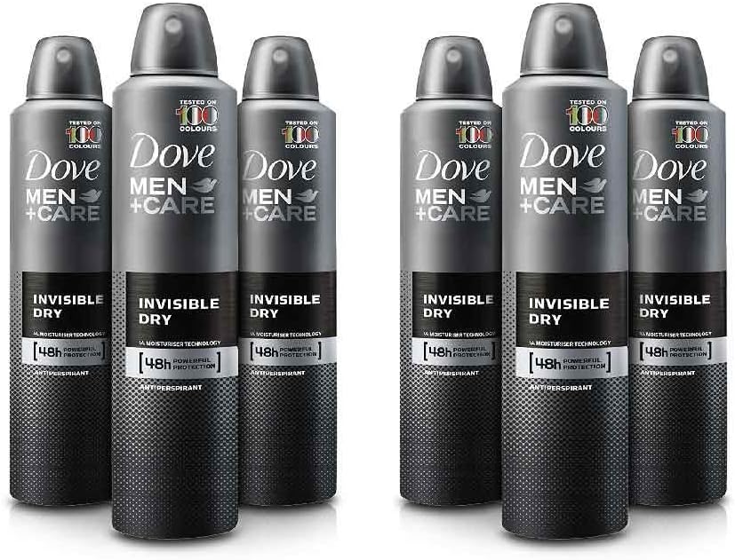 Dove Men Care Invisible Dry Spray Deodorant 250ML X 6