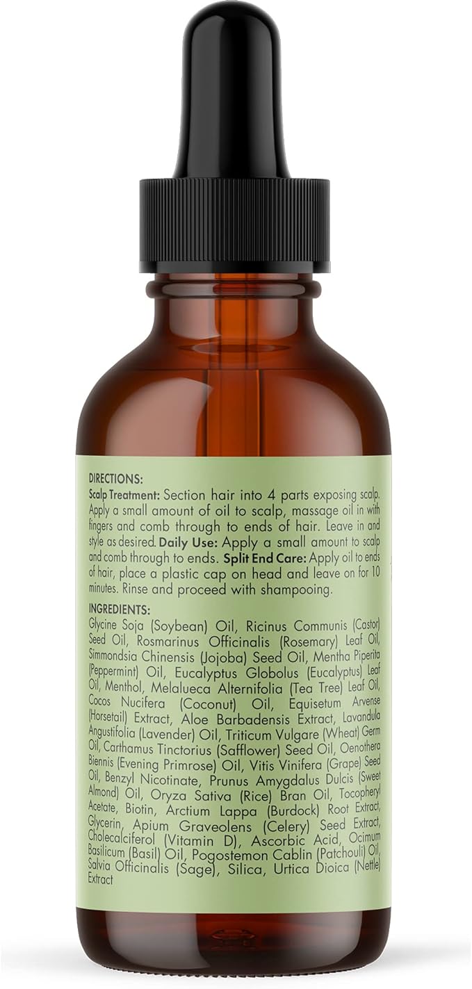 Mielle Organics MIELLE - ROSEMARY MINT, SCALP & HAIR OIL,59 ML