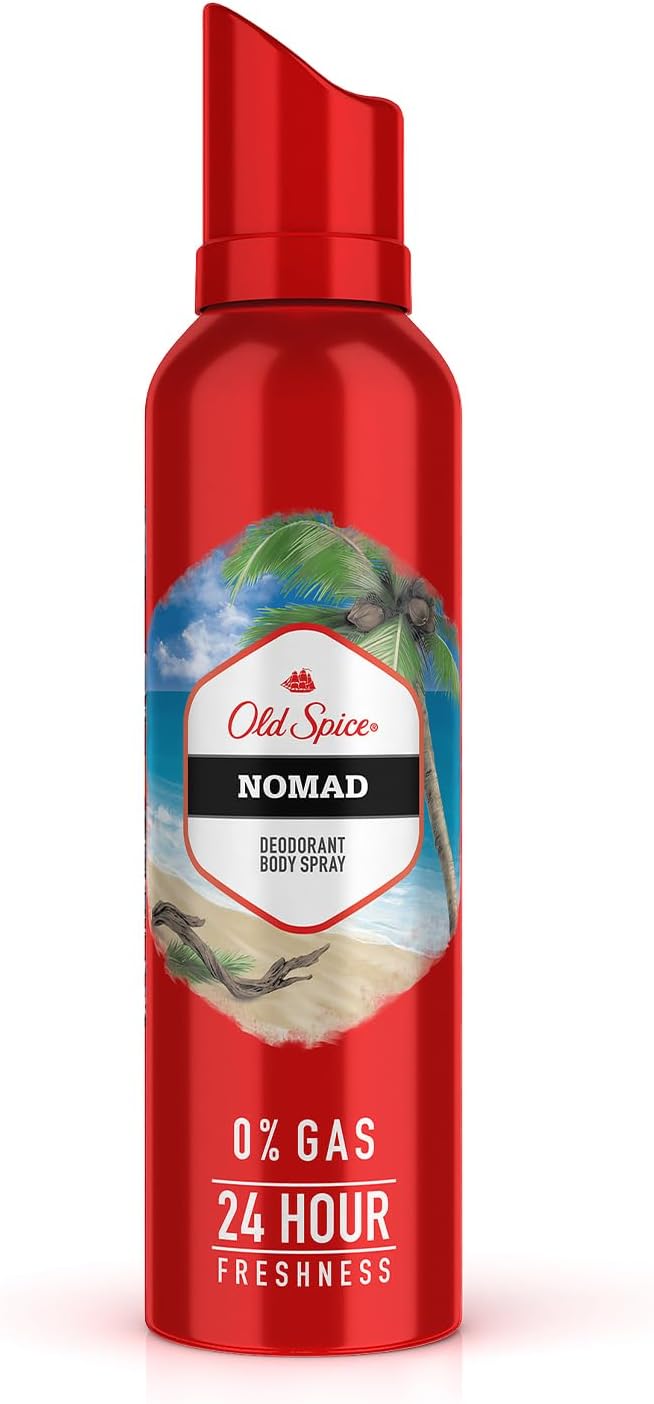 Old Spice Nomad No Gas Deodorant Body Spray Perfume for Men, 140 ml