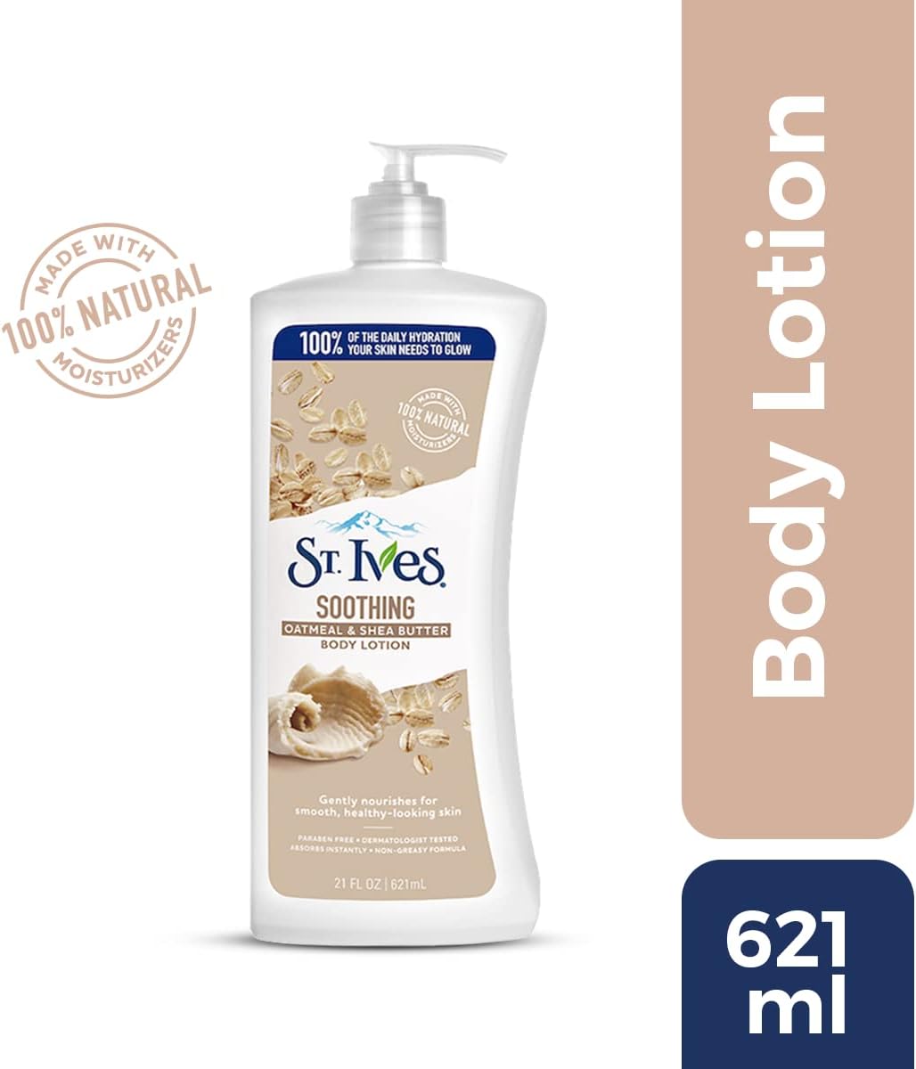 St. Ives Soothing Oatmeal & Shea Butter Body Lotion, 621 ml