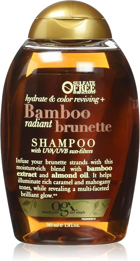 OGX Hydrate & Color Reviving Bamboo Radiant Brunette Shampoo 385ML