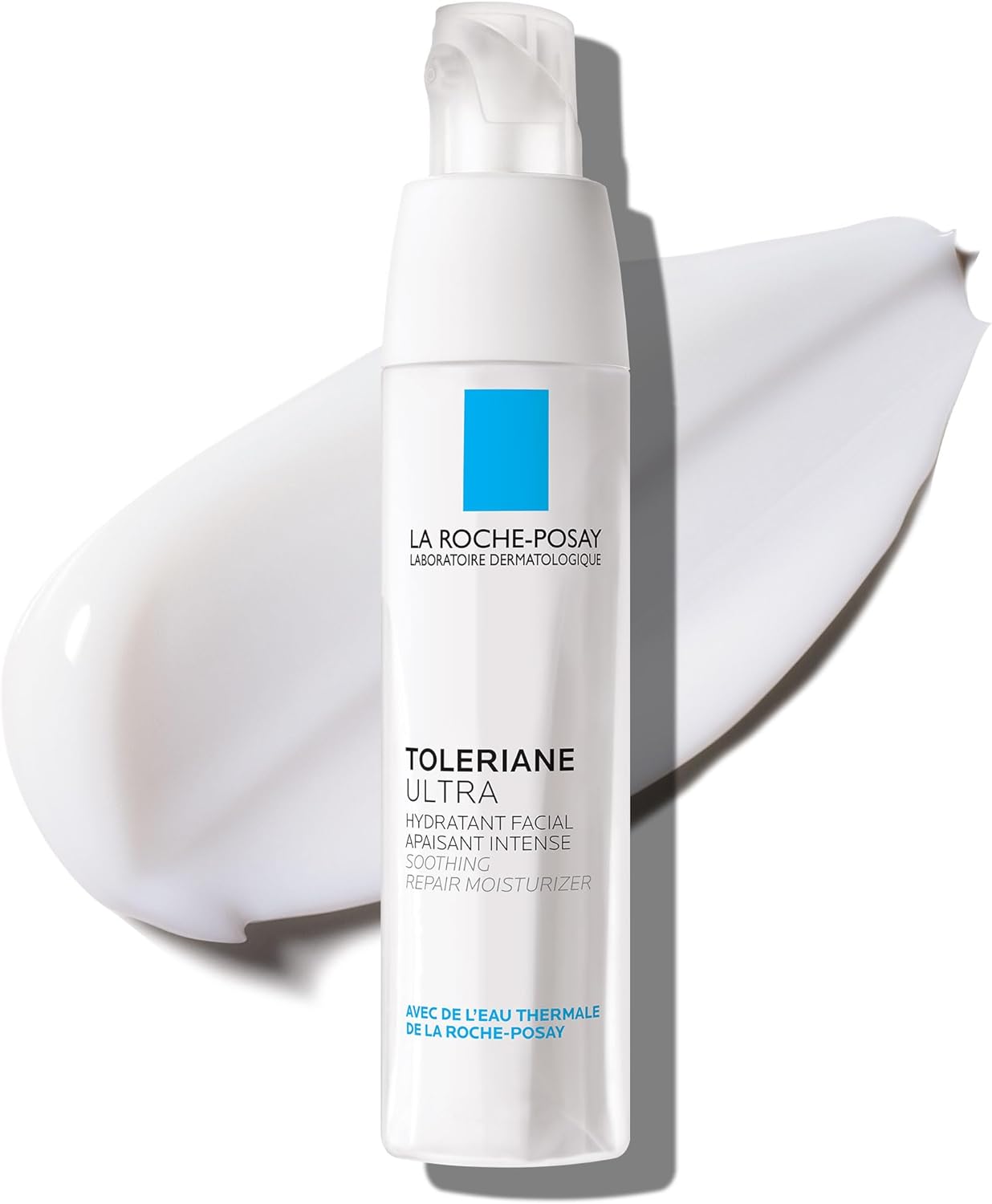 La Roche-Posay Toleriane Ultra Sensitive Skin Face Moisturizer Intense Soothing Care, Allergy Tested, 40ml