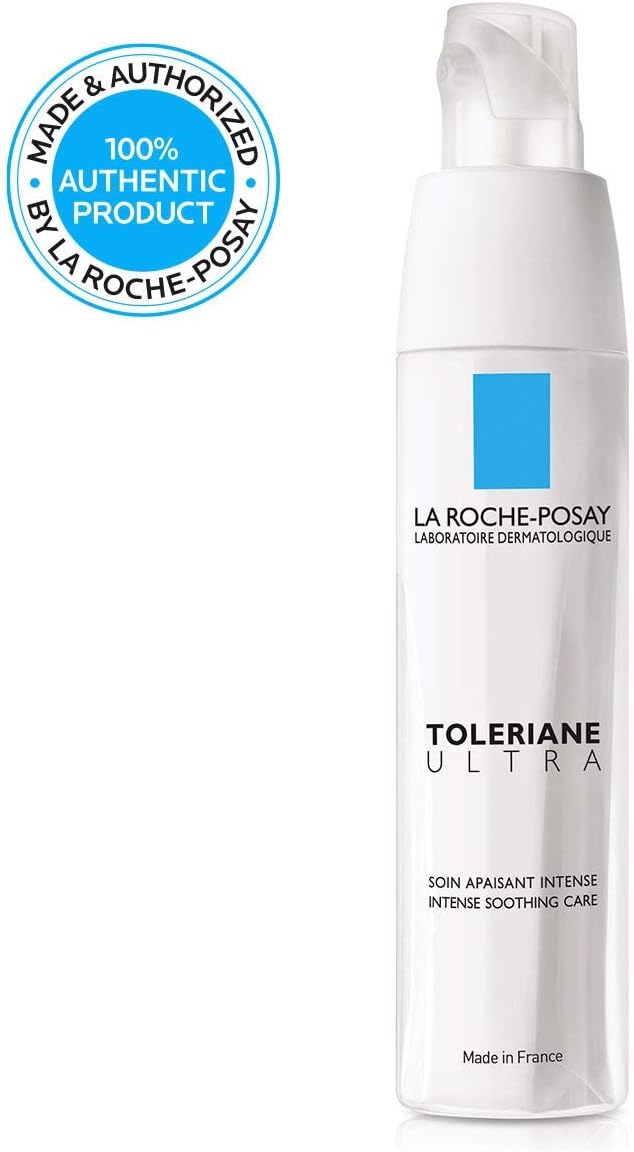 La Roche-Posay Toleriane Ultra Sensitive Skin Face Moisturizer Intense Soothing Care, Allergy Tested, 40ml