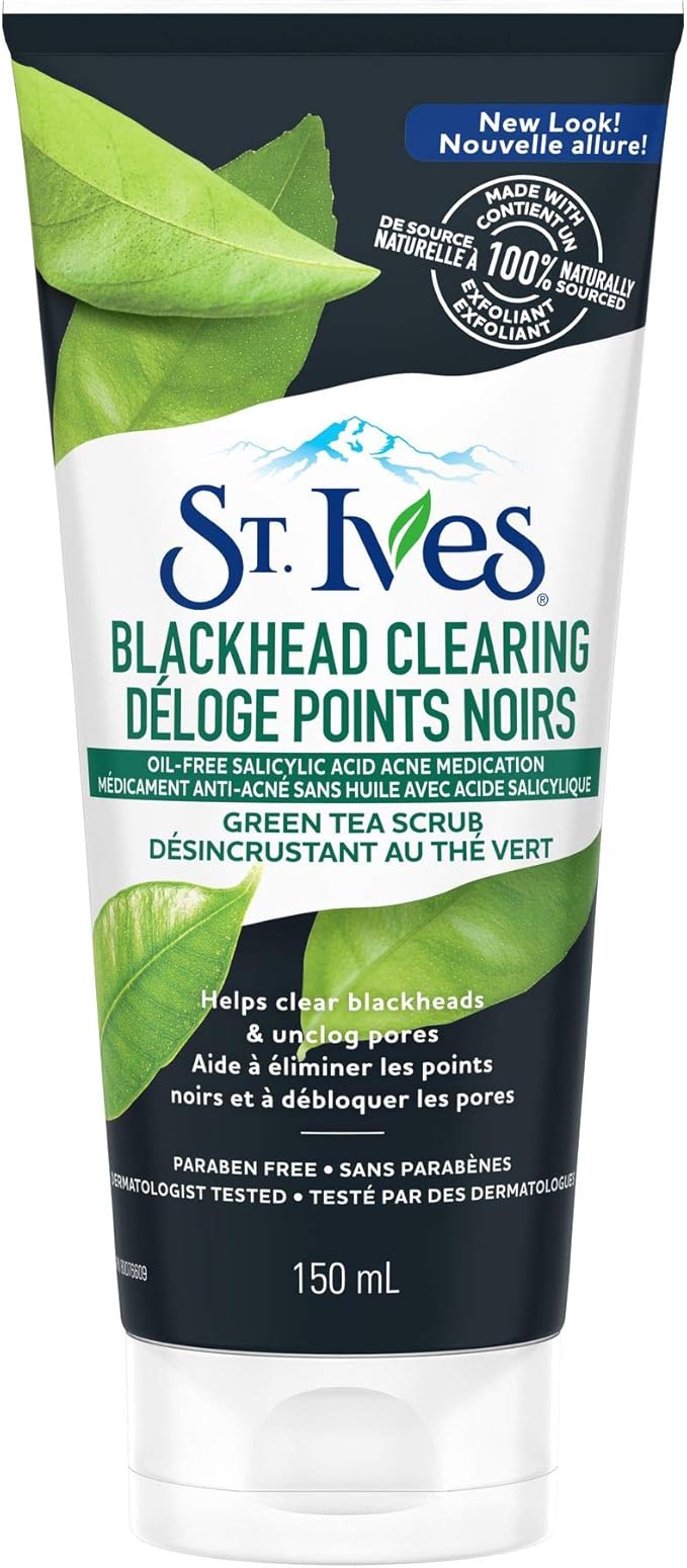 ST. Ives Blackhead Clearing Green Tea Scrub, 170g