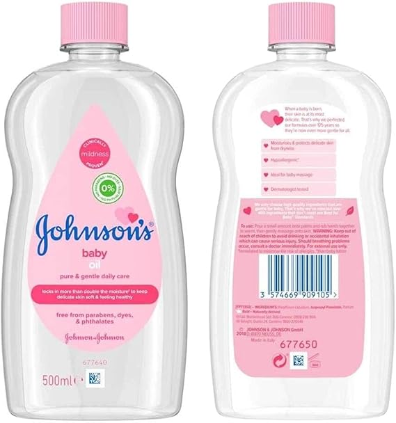 Johnson's 500ml Baby Bath Time Bundle Set ,pack of 5