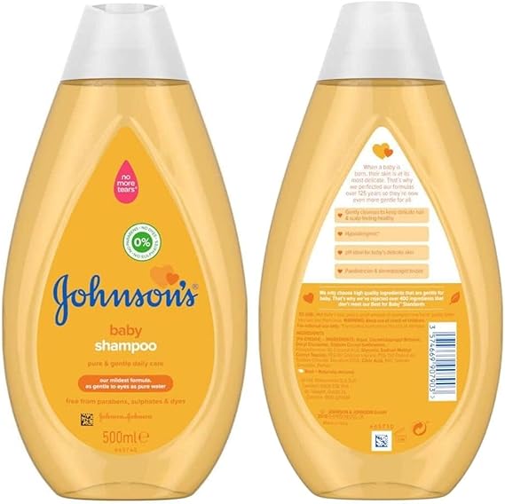 Johnson's 500ml Baby Bath Time Bundle Set ,pack of 5