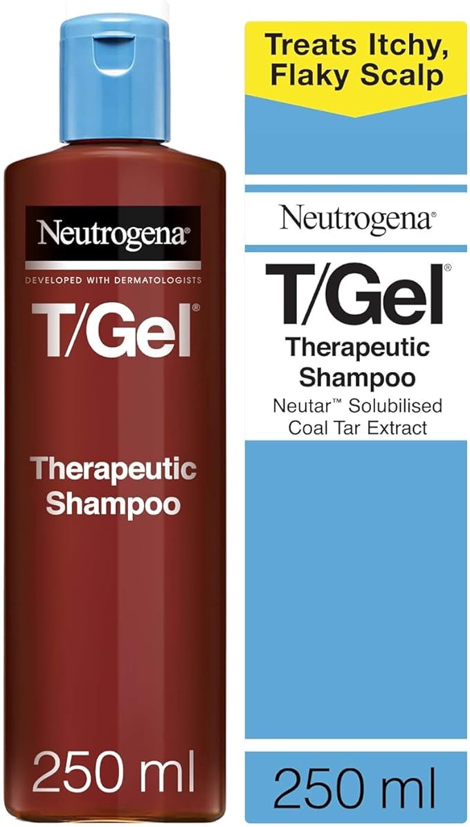 Neutrogena T/Gel Therapeutic Shampoo Treatment for Scalp Psoriasis, Itching Scalp and Dandruff, 250 ml