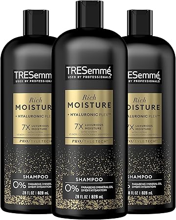 TRESemmé Shampoo for Dry Hair  Moisture Rich Formulated with Vitamin E and Biotin,828ml (Pack of 3)