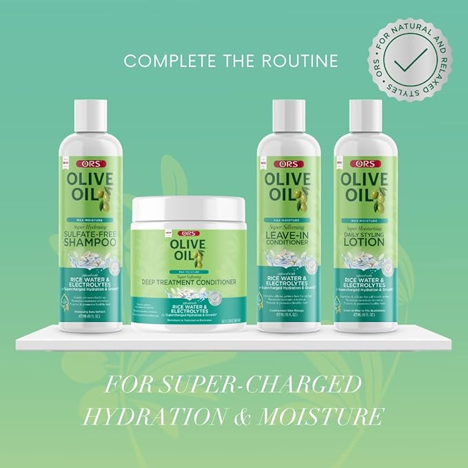 ORS hair Olive Oil Conditioner Leave-In Super Silkening 16 Ounce (473ml)