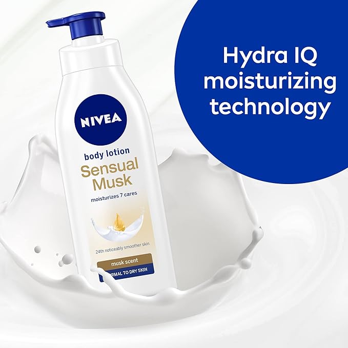 NIVEA Body Lotion Sensual Musk, Musk Scent, Normal to Dry Skin, 400ml