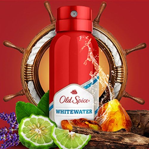 Old Spice Whitewater Deodorant Body Spray For Men, 150 ml, 6 Packs