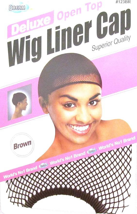 Dream Deluxe Open Top Wig Liner Cap Brown